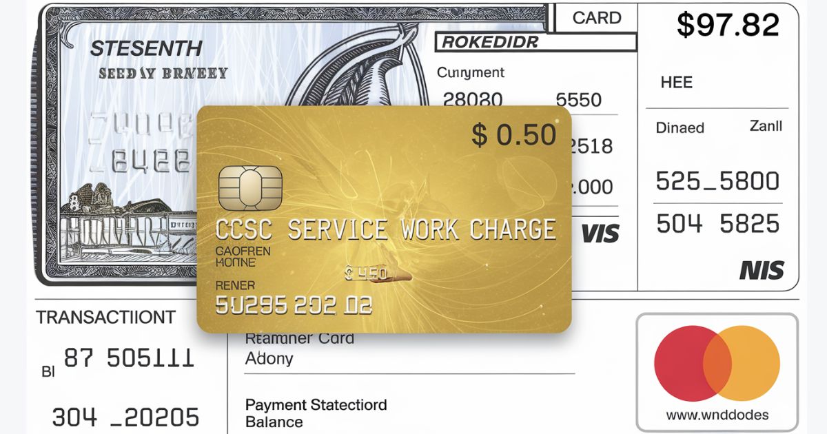 What Is the CSC service work charge on credit card or bank statement?