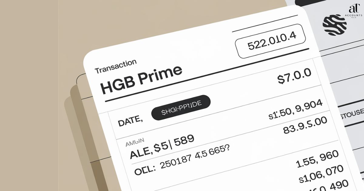 HGB Prime Transaction On Your Bank Statement