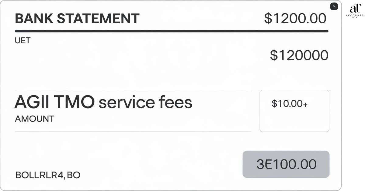 What Is AGI TMO Service Fees Charge On Bank Statement